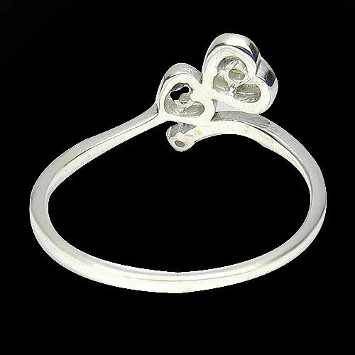 0.07Ct 3 PCS BEAUTIFUL !100% NATURAL SUPERB 925 SILVER FANCY COLOR DIAMOND RING