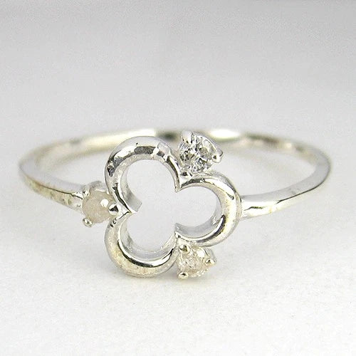 0.07Ct 3 PCS BEAUTIFUL !100% NATURAL SUPERB 925 SILVER FANCY COLOR DIAMOND RING