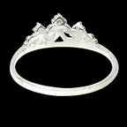 0.07Ct 3 PCS BEAUTIFUL !100% NATURAL SUPERB 925 SILVER FANCY COLOR DIAMOND RING